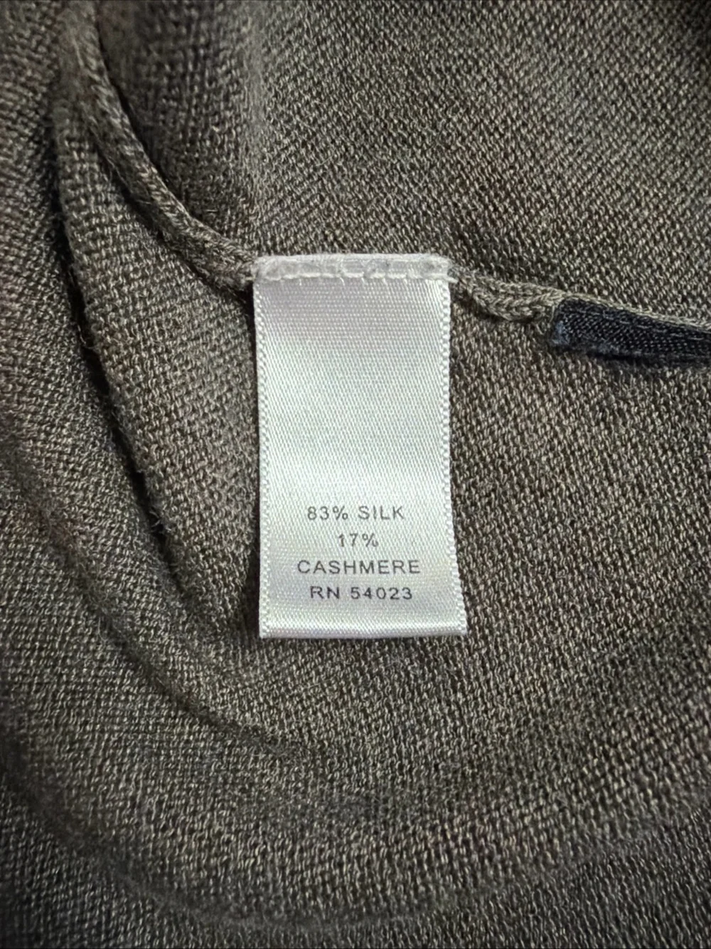 Banana Republic Mens Silk/Cashmere Long Sleeve V-Neck Sweater - Size Large